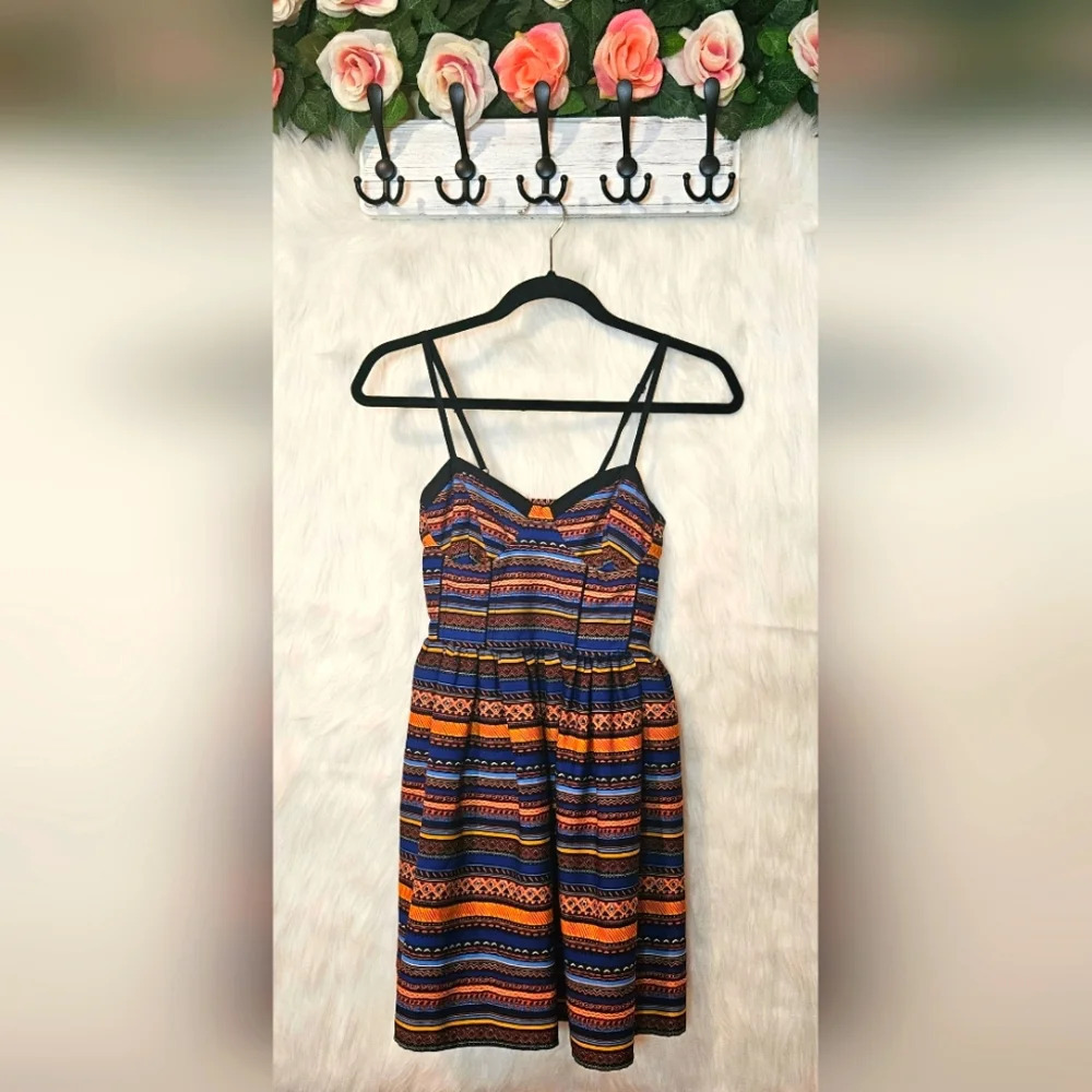 Band of Gypsies Geo Print Mini Dress (Rare)
